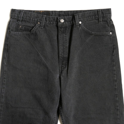 LEVI'S 550 Garment Dyed Baggy Black Denim Pants Size 40×30