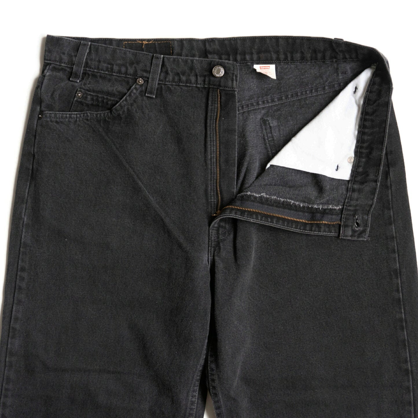 LEVI'S 550 Garment Dyed Baggy Black Denim Pants Size 40×30
