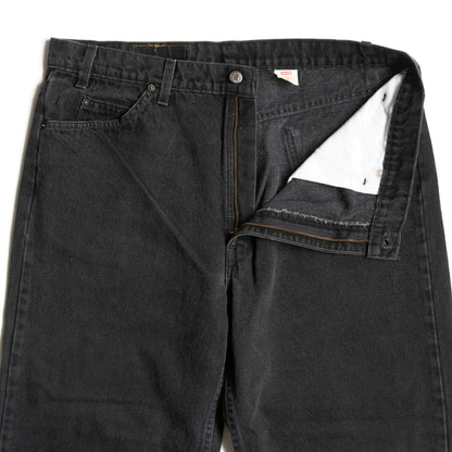 LEVI'S 550 Garment Dyed Baggy Black Denim Pants Size 40×30
