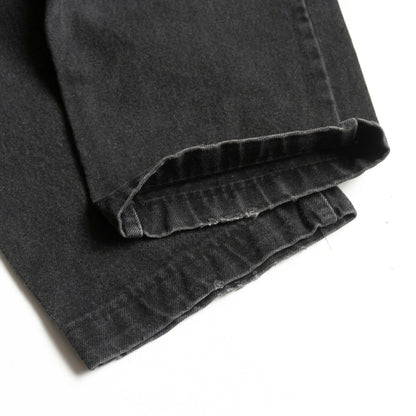 LEVI'S 550 Garment Dyed Baggy Black Denim Pants Size 40×30