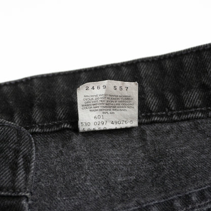 LEVI'S 550 Garment Dyed Baggy Black Denim Pants Size 40×30