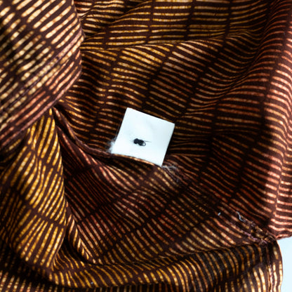 ISSEY MIYAKE MEN 90s Printed Front Pleat Open Collar Size M