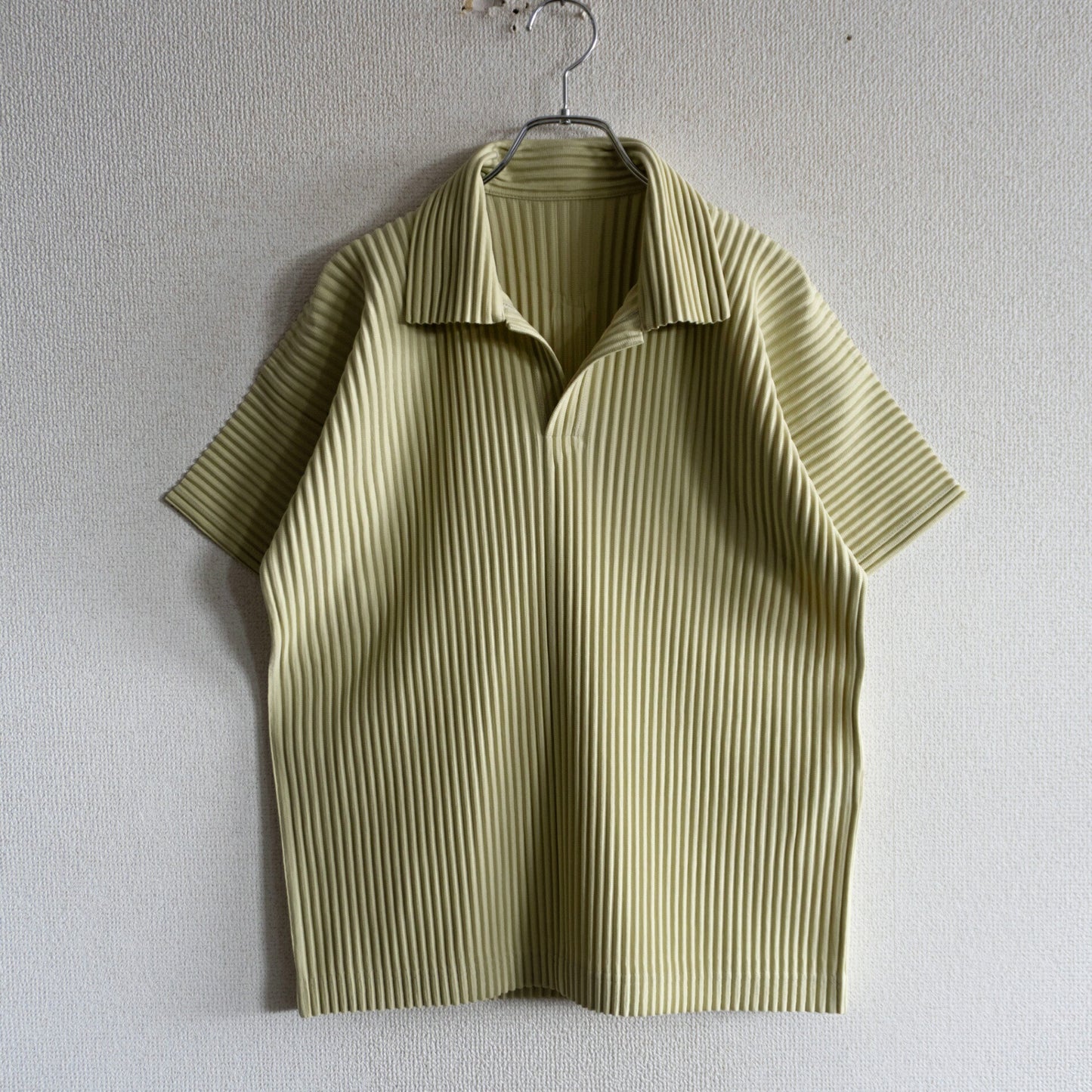 HOMME PLISSE ISSEY MIYAKE Pleated Shirt Yellow Size M