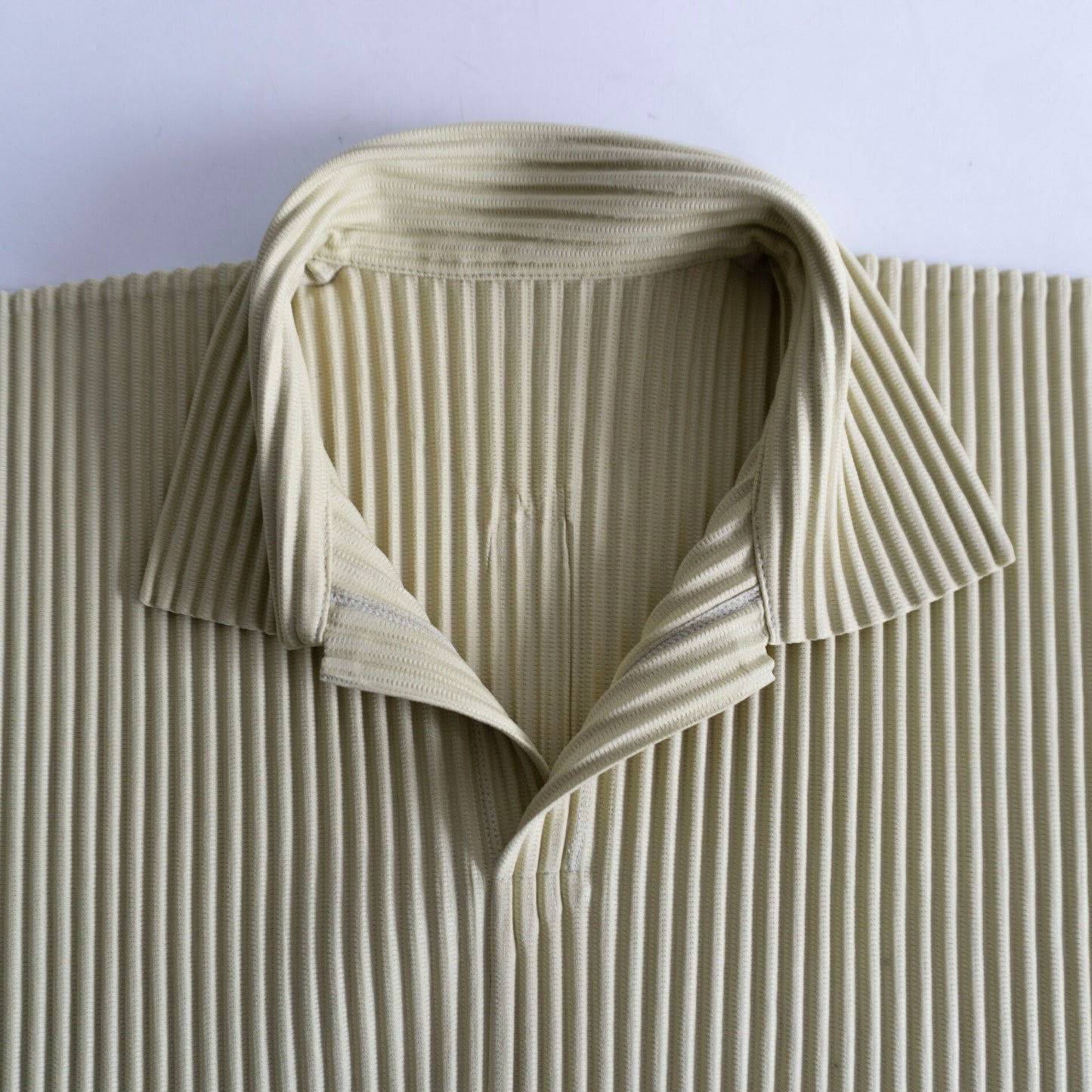 HOMME PLISSE ISSEY MIYAKE Pleated Shirt Yellow Size M