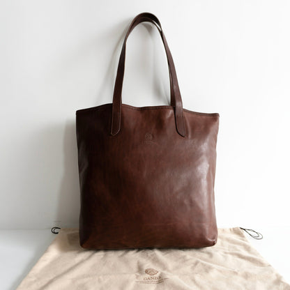 GANZO SACCHETTO IV Vertical Horse Leather Tote Size ONE SIZE