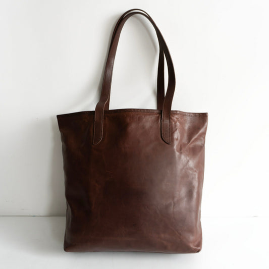 GANZO SACCHETTO IV Vertical Horse Leather Tote Size ONE SIZE