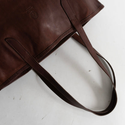 GANZO SACCHETTO IV Vertical Horse Leather Tote Size ONE SIZE