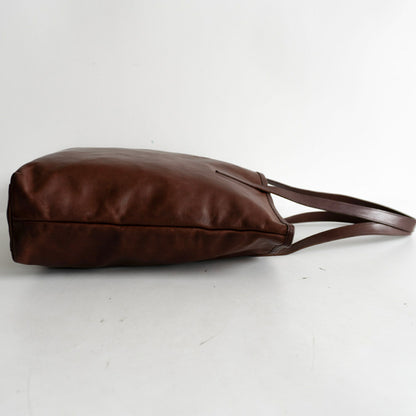 GANZO SACCHETTO IV Vertical Horse Leather Tote Size ONE SIZE