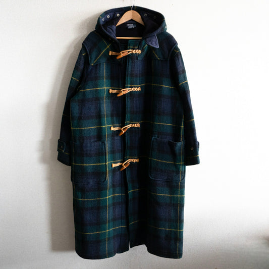 POLO RALPH LAUREN Plaid Duffle Coat Made in USA Size M