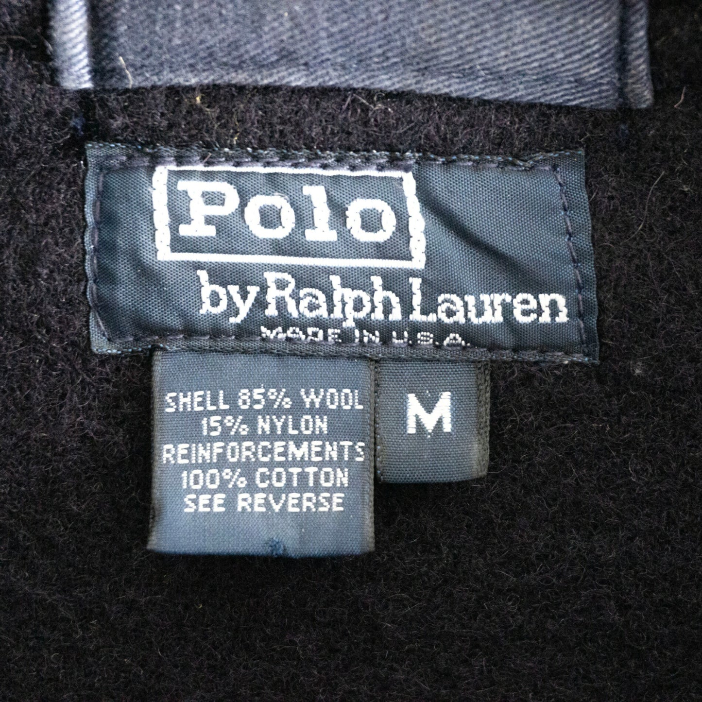 POLO RALPH LAUREN Plaid Duffle Coat Made in USA Size M