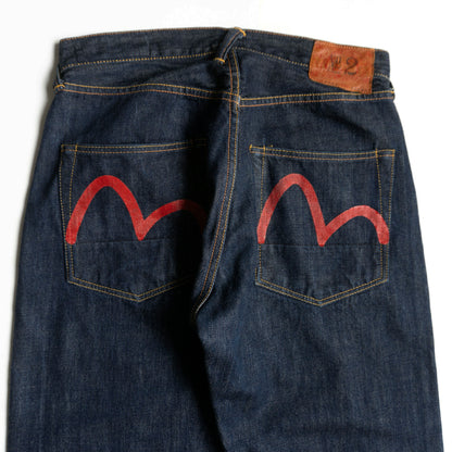 EVISU Lot 2001 Selvedge Denim Pants Size 32x35 Size 32×35