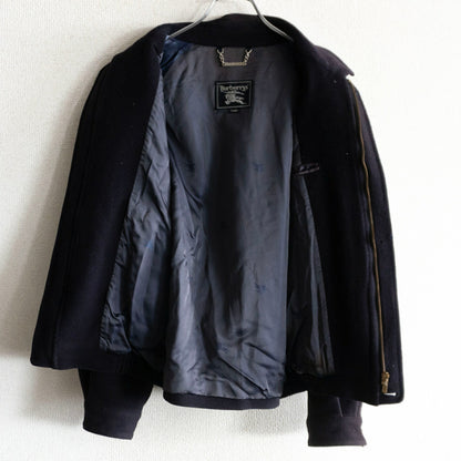 BURBERRYS Wool Swing Jacket Navy Size L