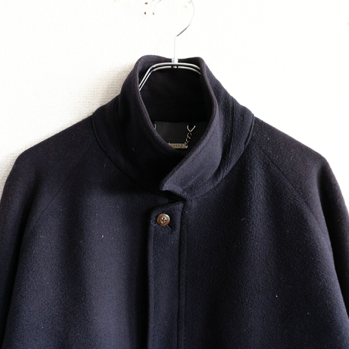 BURBERRYS Wool Swing Jacket Navy Size L