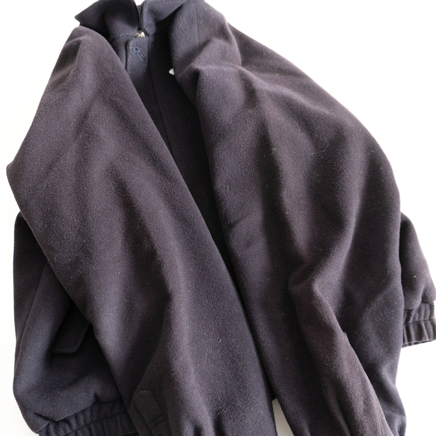 BURBERRYS Wool Swing Jacket Navy Size L