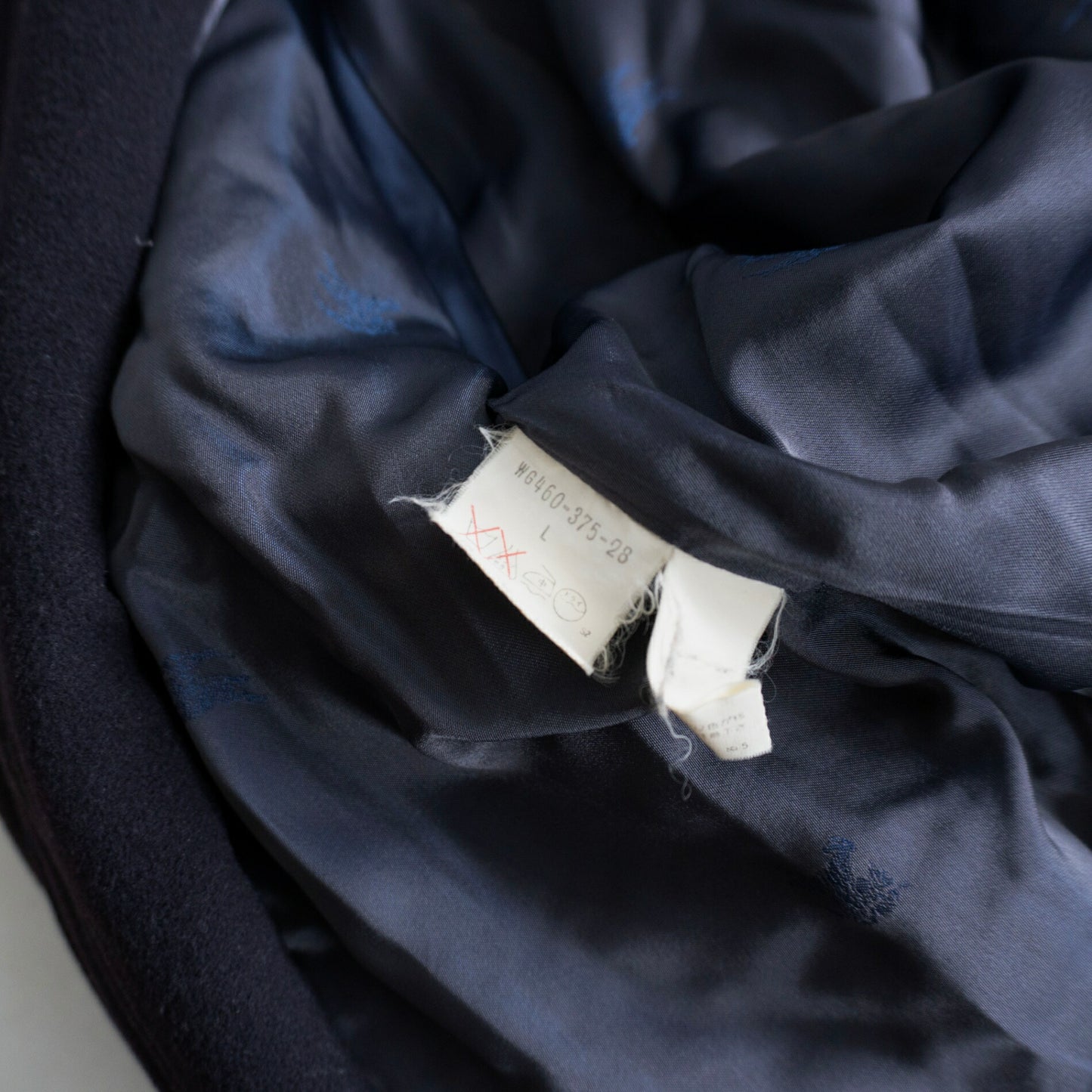 BURBERRYS Wool Swing Jacket Navy Size L