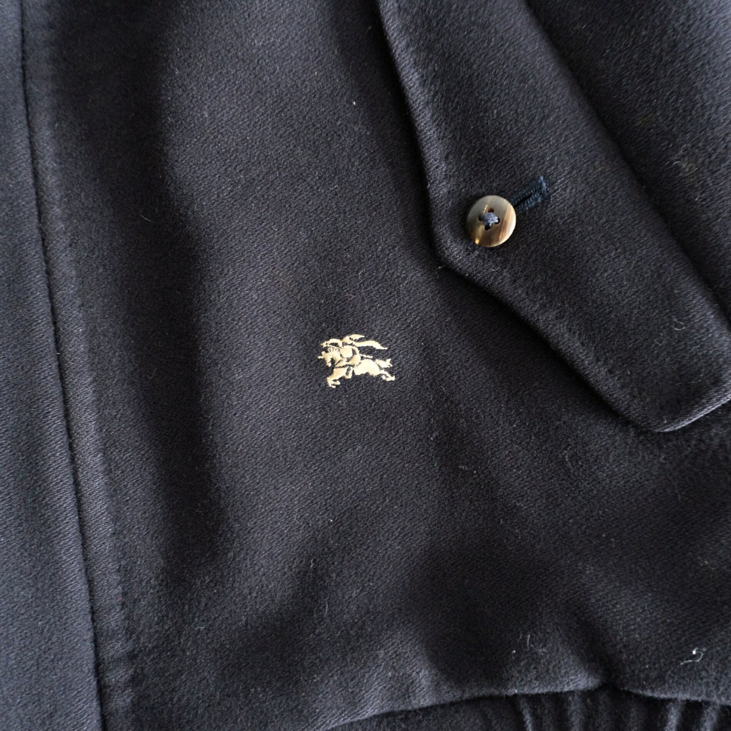 BURBERRYS Wool Swing Jacket Navy Size L