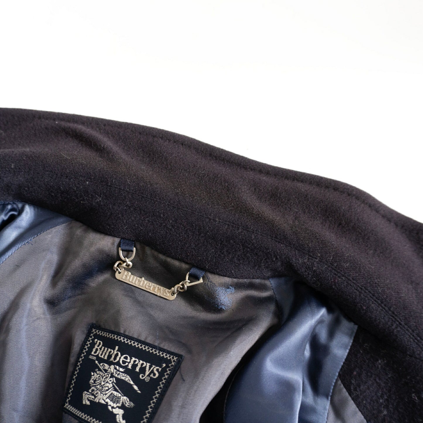 BURBERRYS Wool Swing Jacket Navy Size L