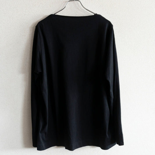 CASEY CASEY Oliver ML Jers Cotton Long Sleeve T-Shirt Black Size L