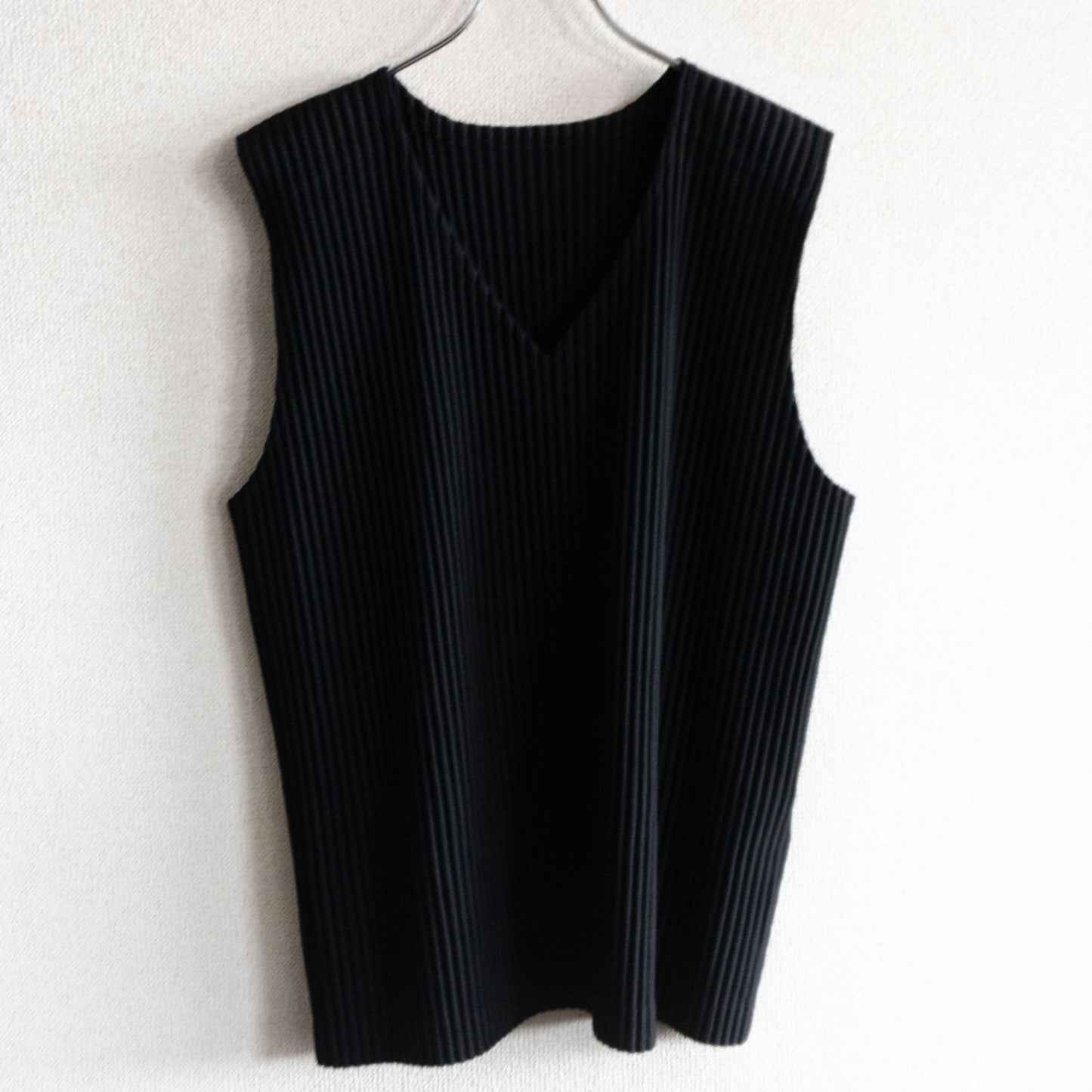 HOMME PLISSE ISSEY MIYAKE Pleated Vest Black Size L