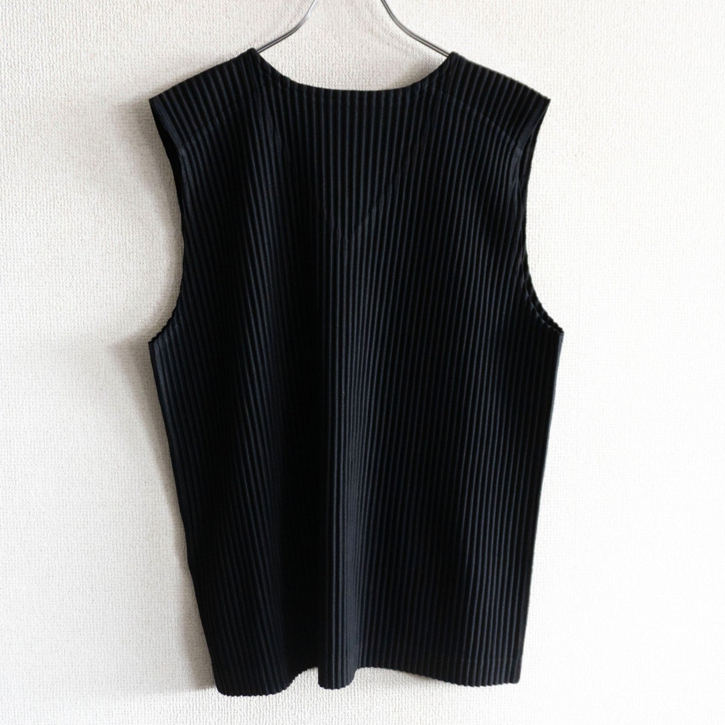 HOMME PLISSE ISSEY MIYAKE Pleated Vest Black Size L