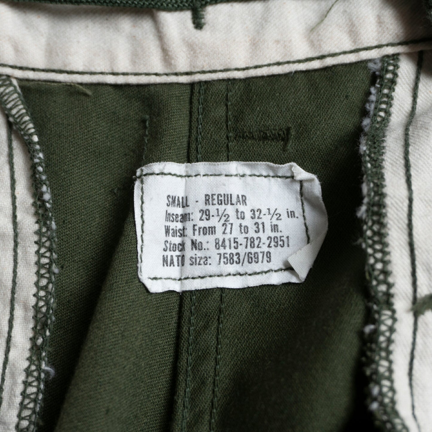 US ARMY 70s M-65 Field Cargo Pants 1972 Size SMALL-REGULAR