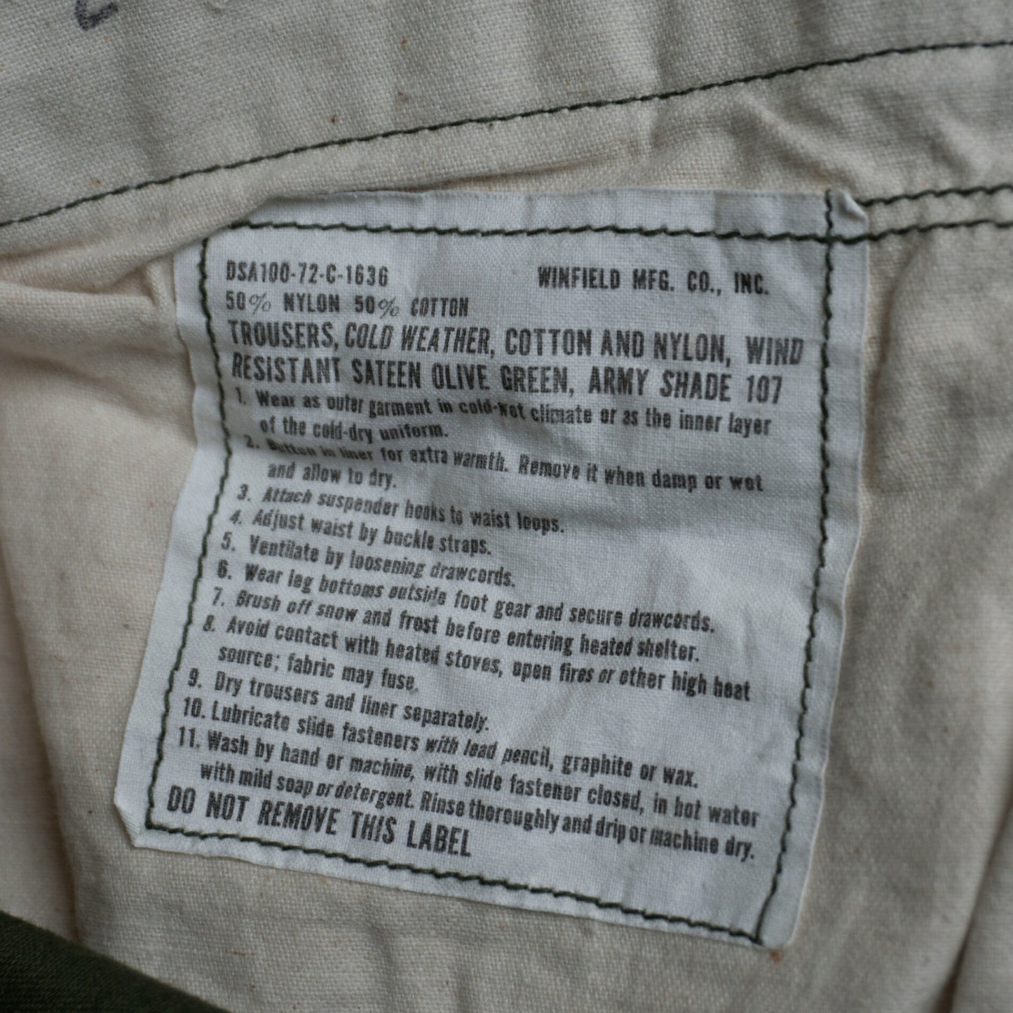 US ARMY 70s M-65 Field Cargo Pants 1972 Size SMALL-REGULAR