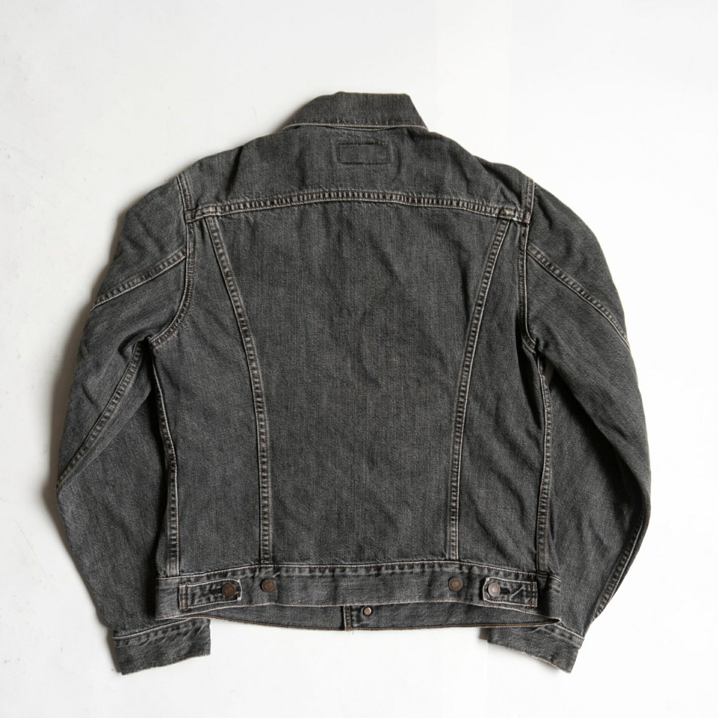 LEVI'S 90s 70505-0257 Pre-dyed Black Denim Jacket Size 38