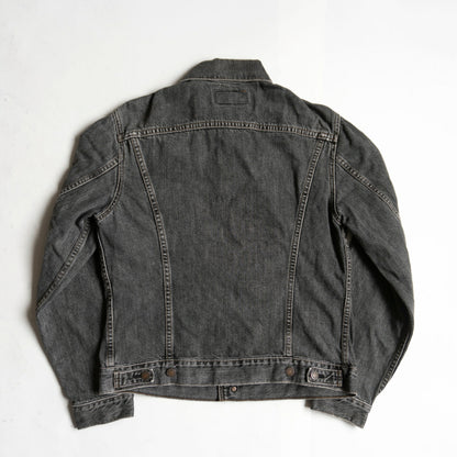 LEVI'S 90s 70505-0257 Pre-dyed Black Denim Jacket Size 38