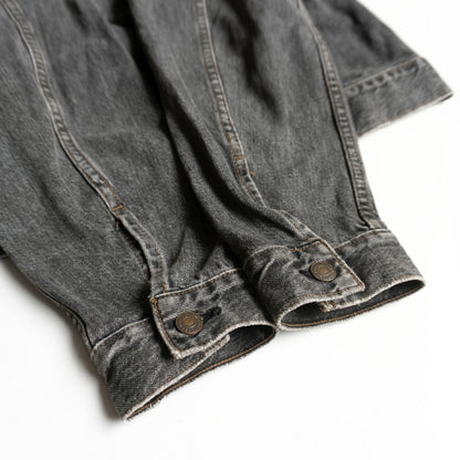 LEVI'S 90s 70505-0257 Pre-dyed Black Denim Jacket Size 38