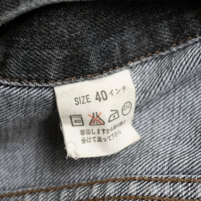 LEVI'S 90s 70505-0257 Pre-dyed Black Denim Jacket Size 38