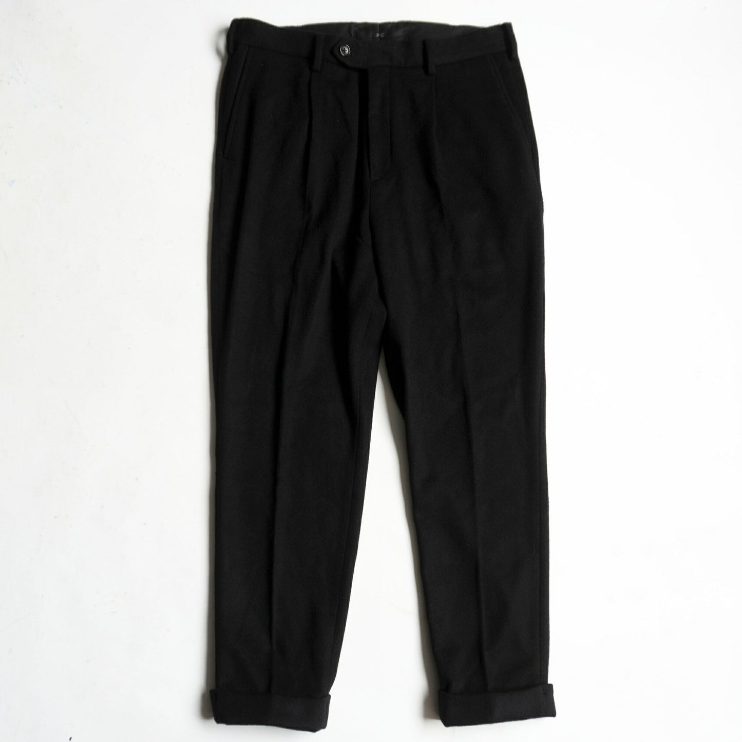 PORTER CLASSIC Baby Cashmere Tailored Pants Black Size 34