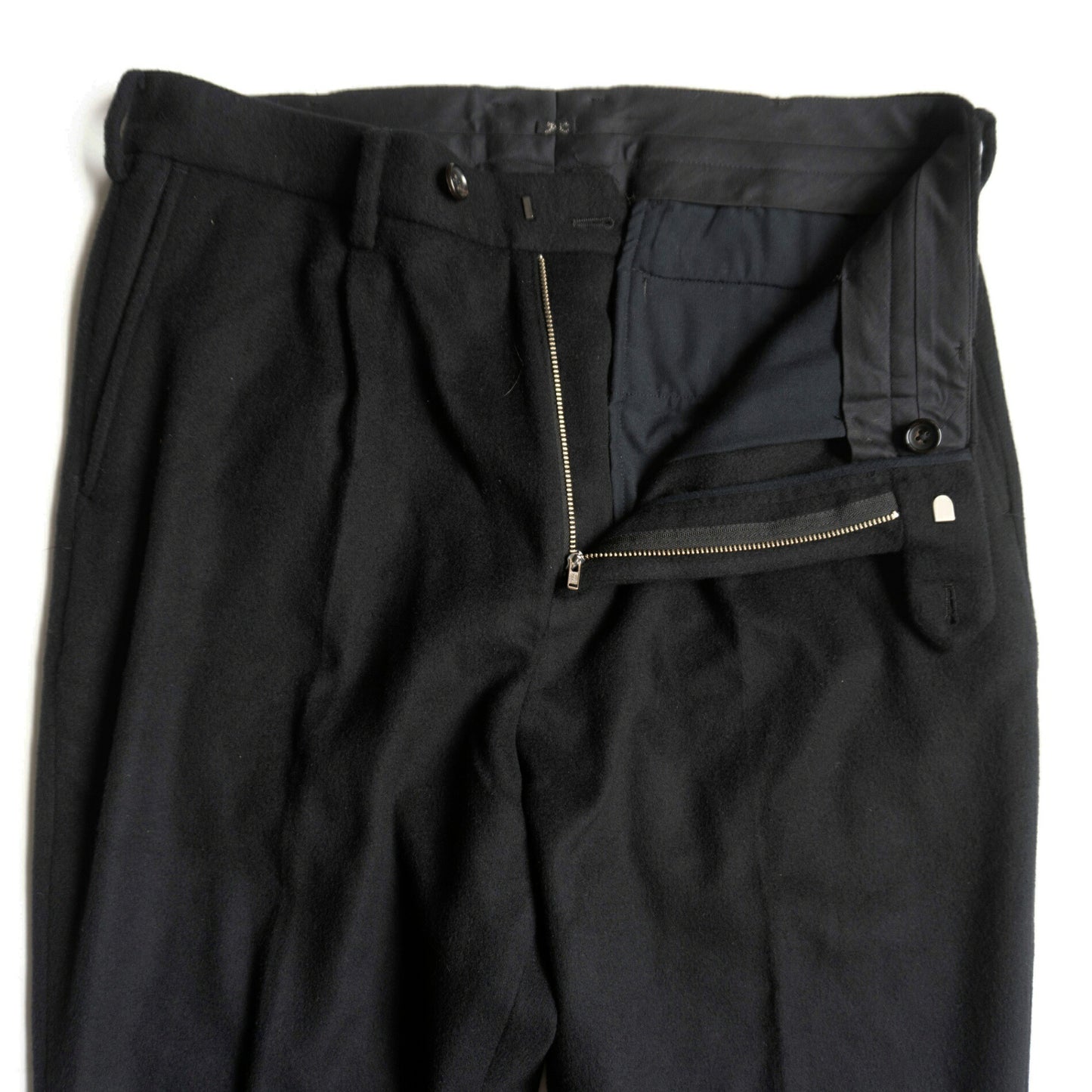 PORTER CLASSIC Baby Cashmere Tailored Pants Black Size 34
