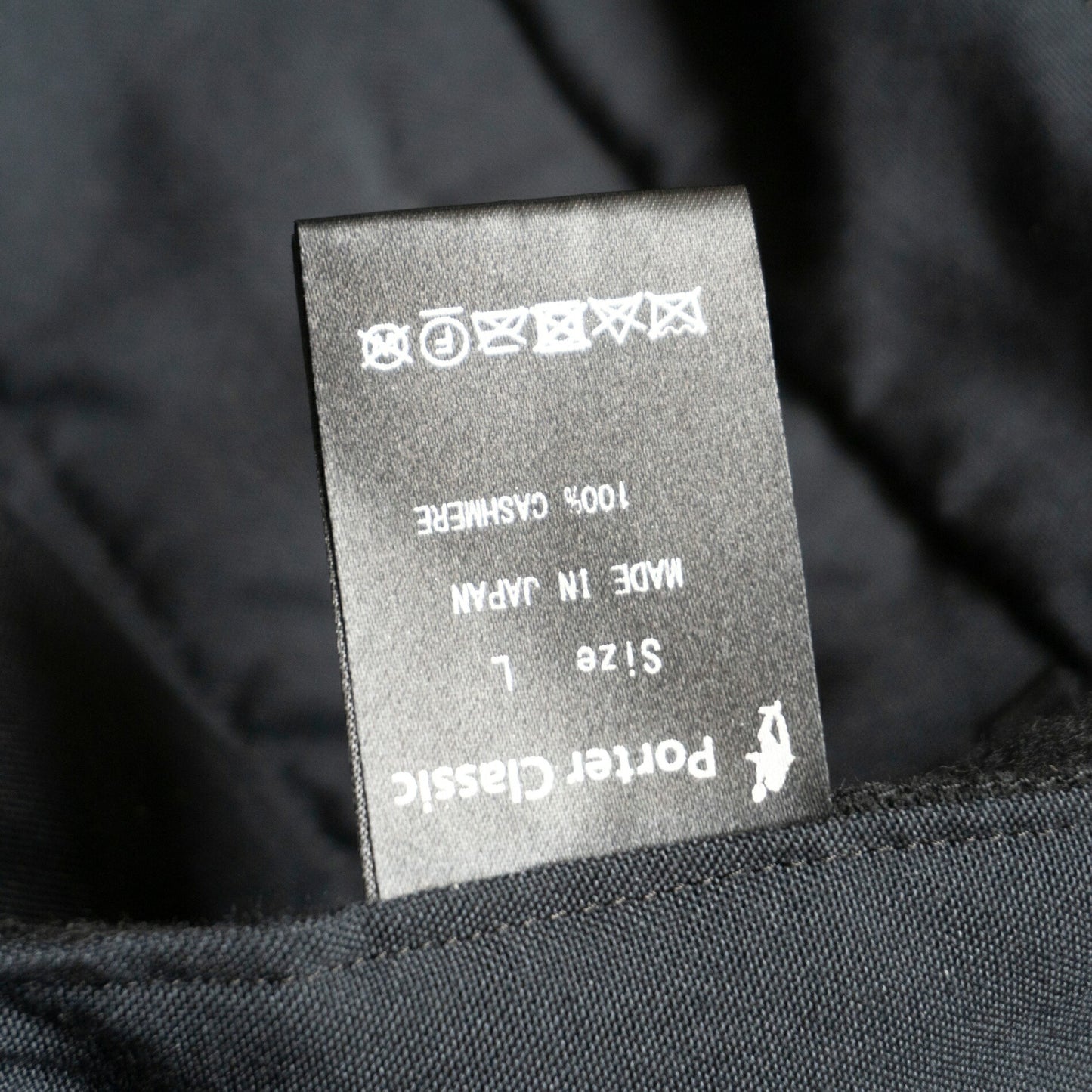 PORTER CLASSIC Baby Cashmere Tailored Pants Black Size 34