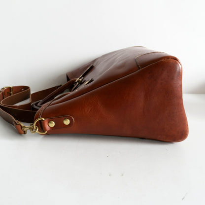 HERZ T-146 2-Way Horizontal Leather Tote Bag Size ONE SIZE