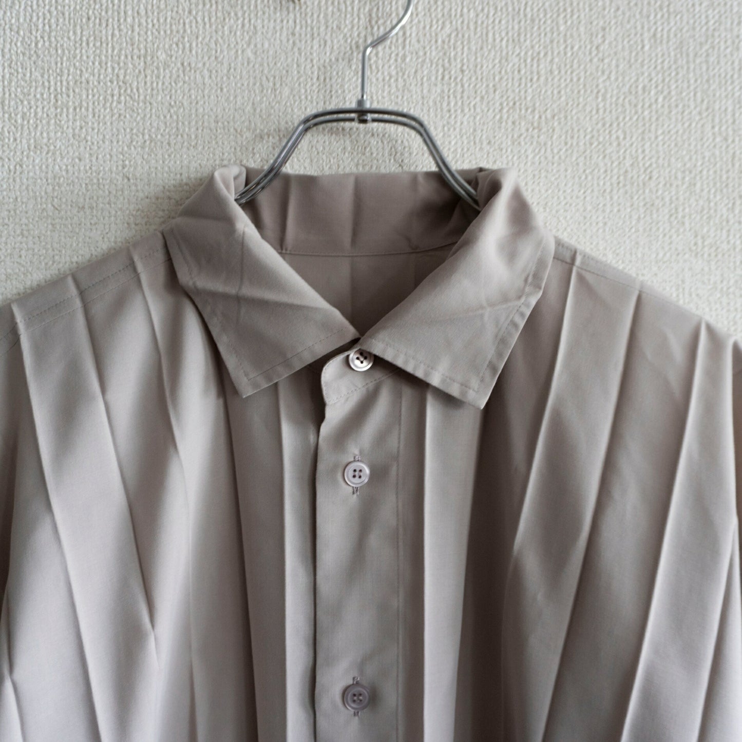 HOMME PLISSE ISSEY MIYAKE EDDE Pleated Shirt Size L