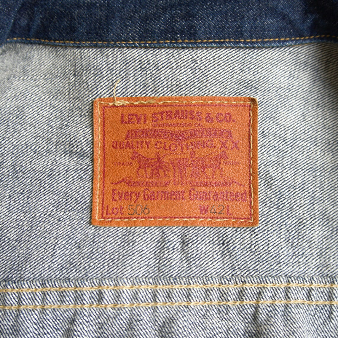 LEVI'S 506XX Big E Type 1 War Model Denim Jacket Size XS
