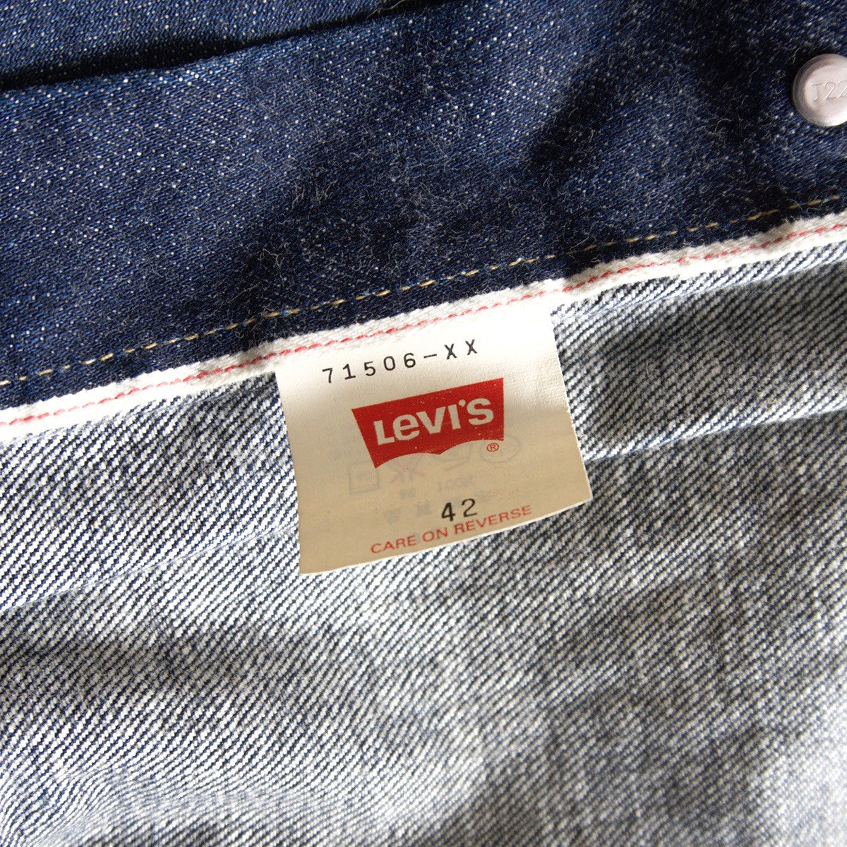 LEVI'S 506XX Big E Type 1 War Model Denim Jacket Size XS