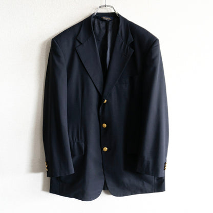 BROOKS BROTHERS Navy Blazer Gold Buttons Size 40R