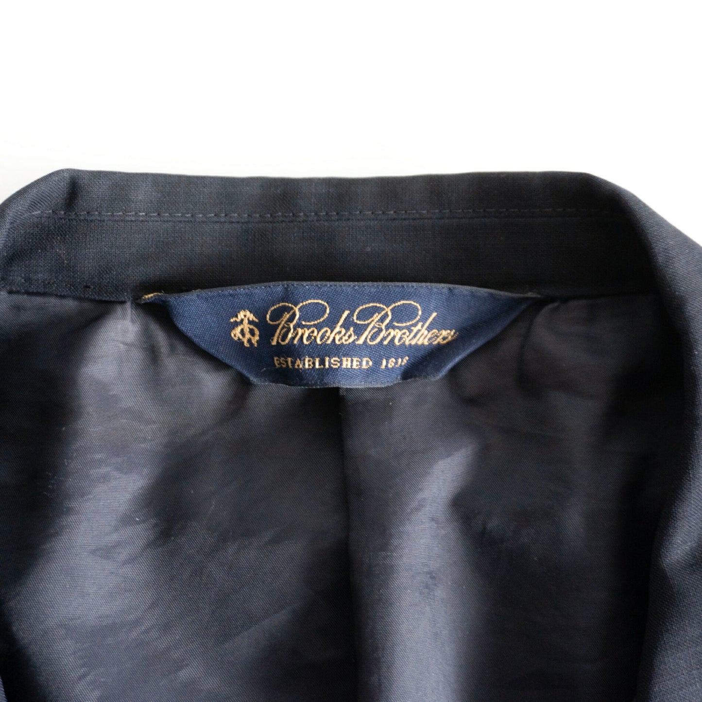 BROOKS BROTHERS Navy Blazer Gold Buttons Size 40R