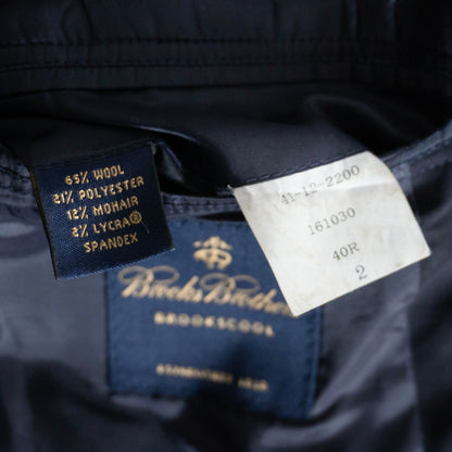 BROOKS BROTHERS Navy Blazer Gold Buttons Size 40R