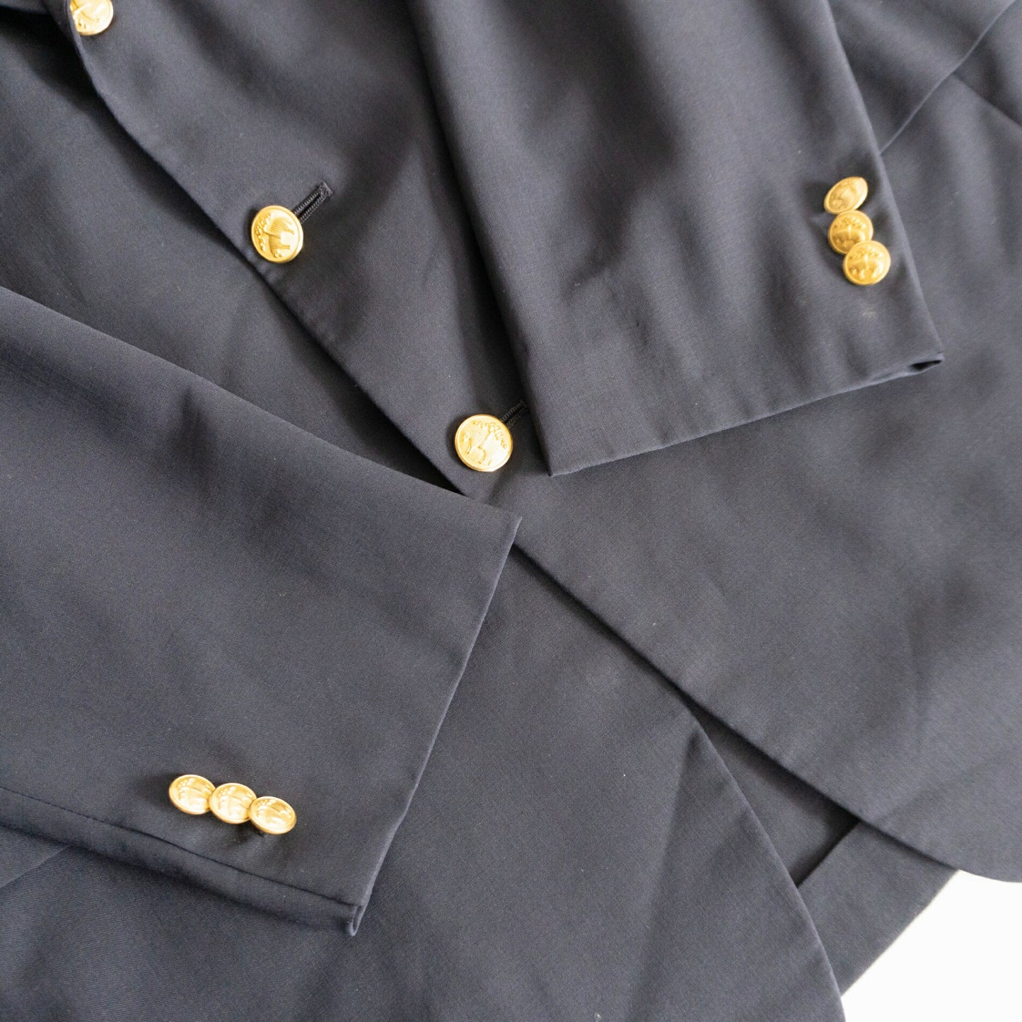 BROOKS BROTHERS Navy Blazer Gold Buttons Size 40R