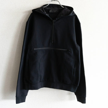 PRADA Half-Zip Stretch Anorak Parka Black Size L