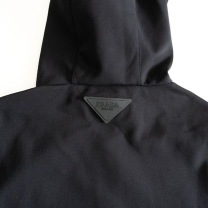 PRADA Half-Zip Stretch Anorak Parka Black Size L