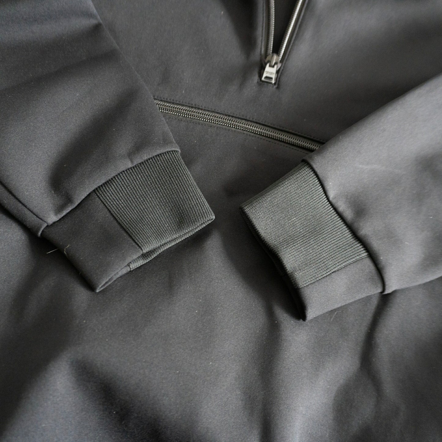 PRADA Half-Zip Stretch Anorak Parka Black Size L