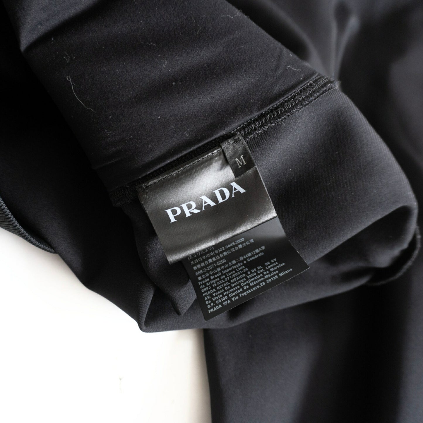 PRADA Half-Zip Stretch Anorak Parka Black Size L