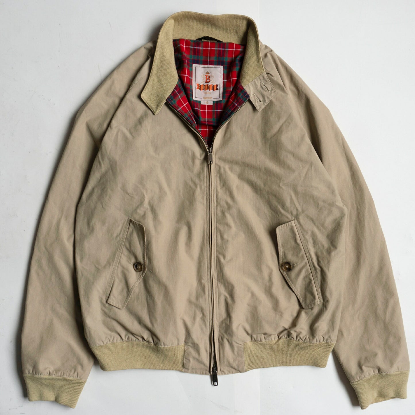 BARACUTA G9 Harrington Jacket Natural Size S