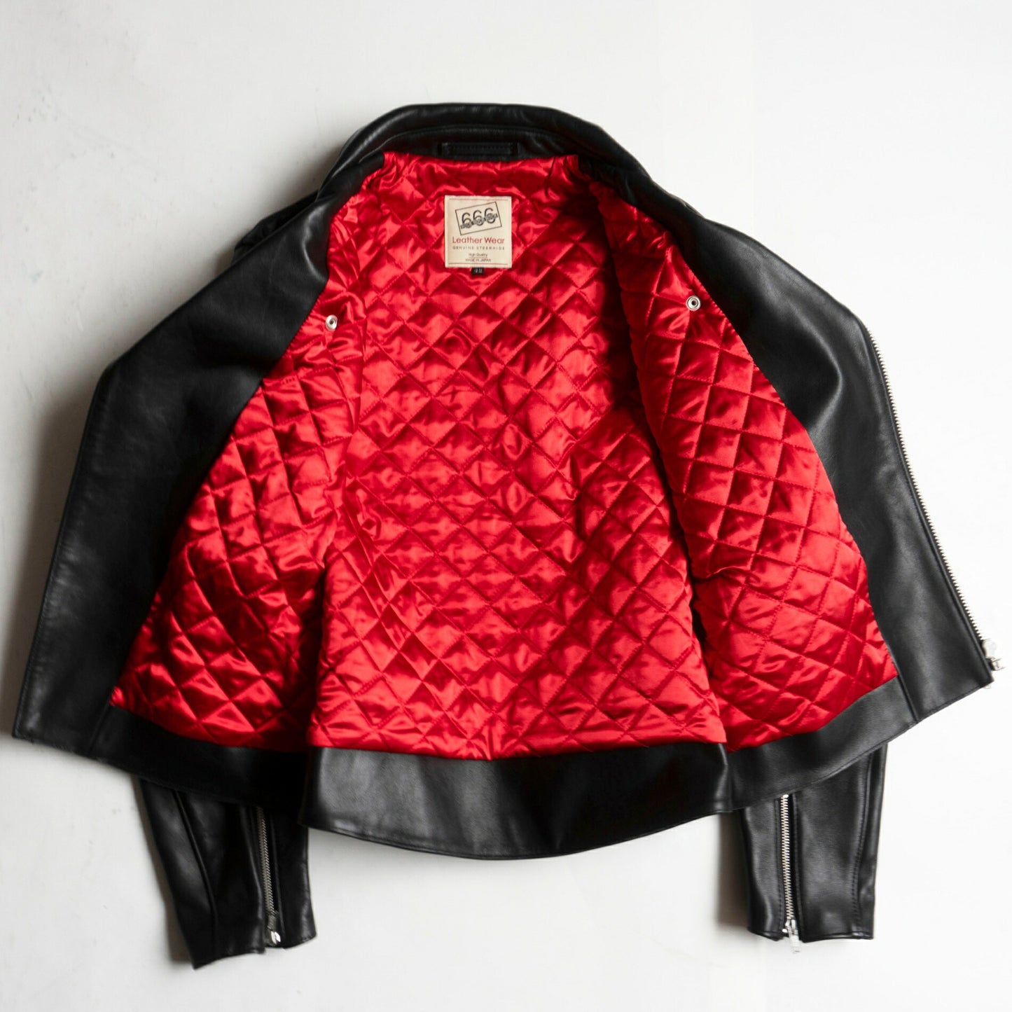 666 Triple Six Steerhide Double Rider Jacket Size XS