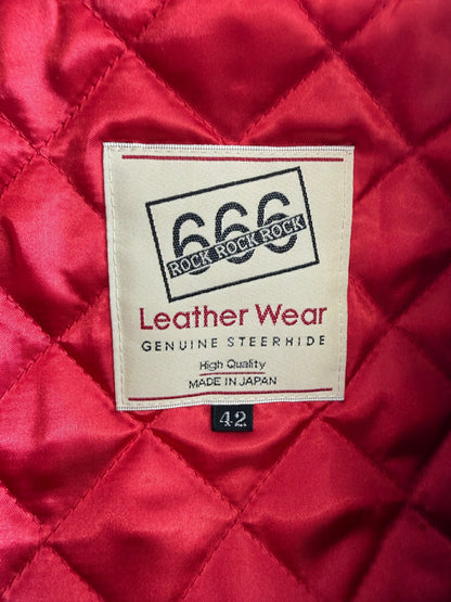 666 Triple Six Steerhide Double Rider Jacket Size XS