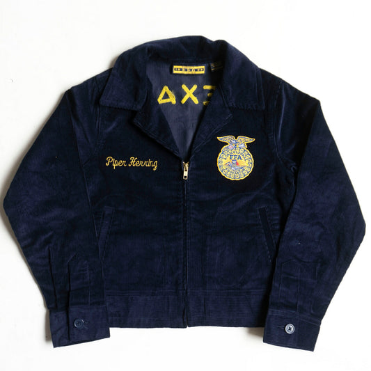 FFA Texas Corduroy Embroidered Farmers Work Jacket Size 32