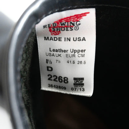 REDWING 2268 Engineer Boots Black 13' Size 8.5D
